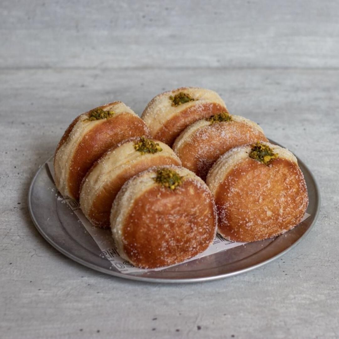 Italian Pistachio Doughnuts
